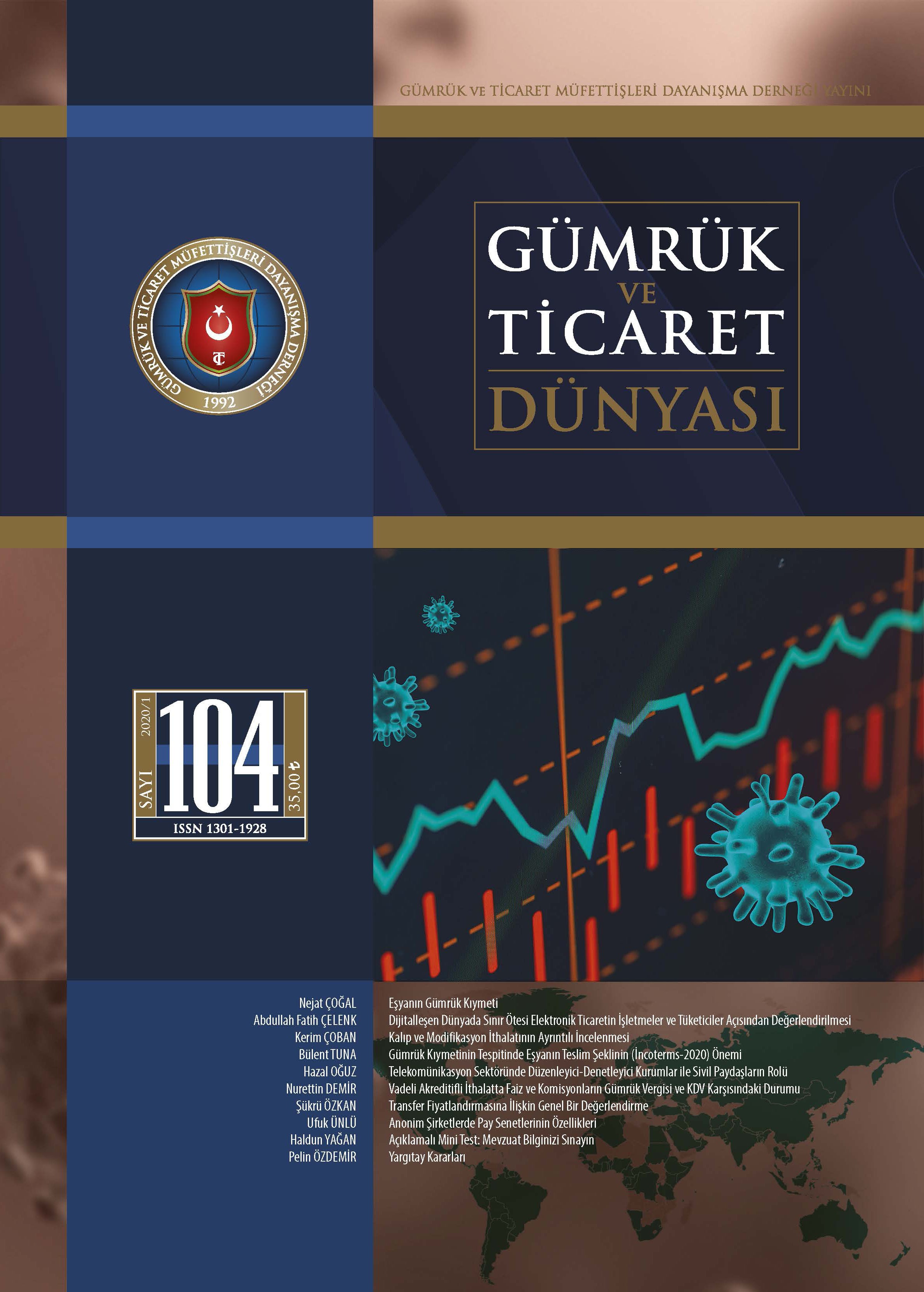 Gümrük ve Ticaret Dünyası Dergisi-Sayı:104