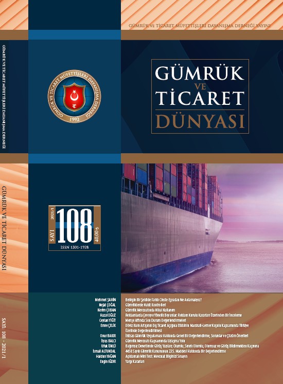 Gümrük ve Ticaret Dünyası Dergisi-Sayı:108