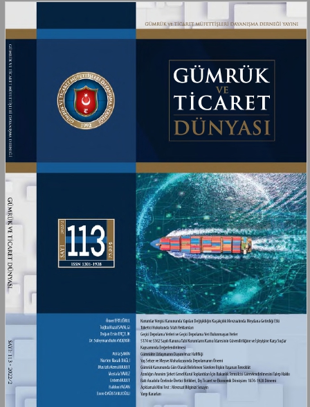 Gümrük ve Ticaret Dünyası Dergisi-Sayı:113