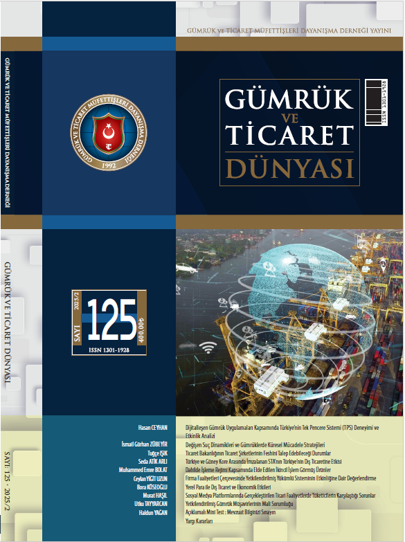 Gümrük ve Ticaret Dünyası Dergisi-Sayı:125