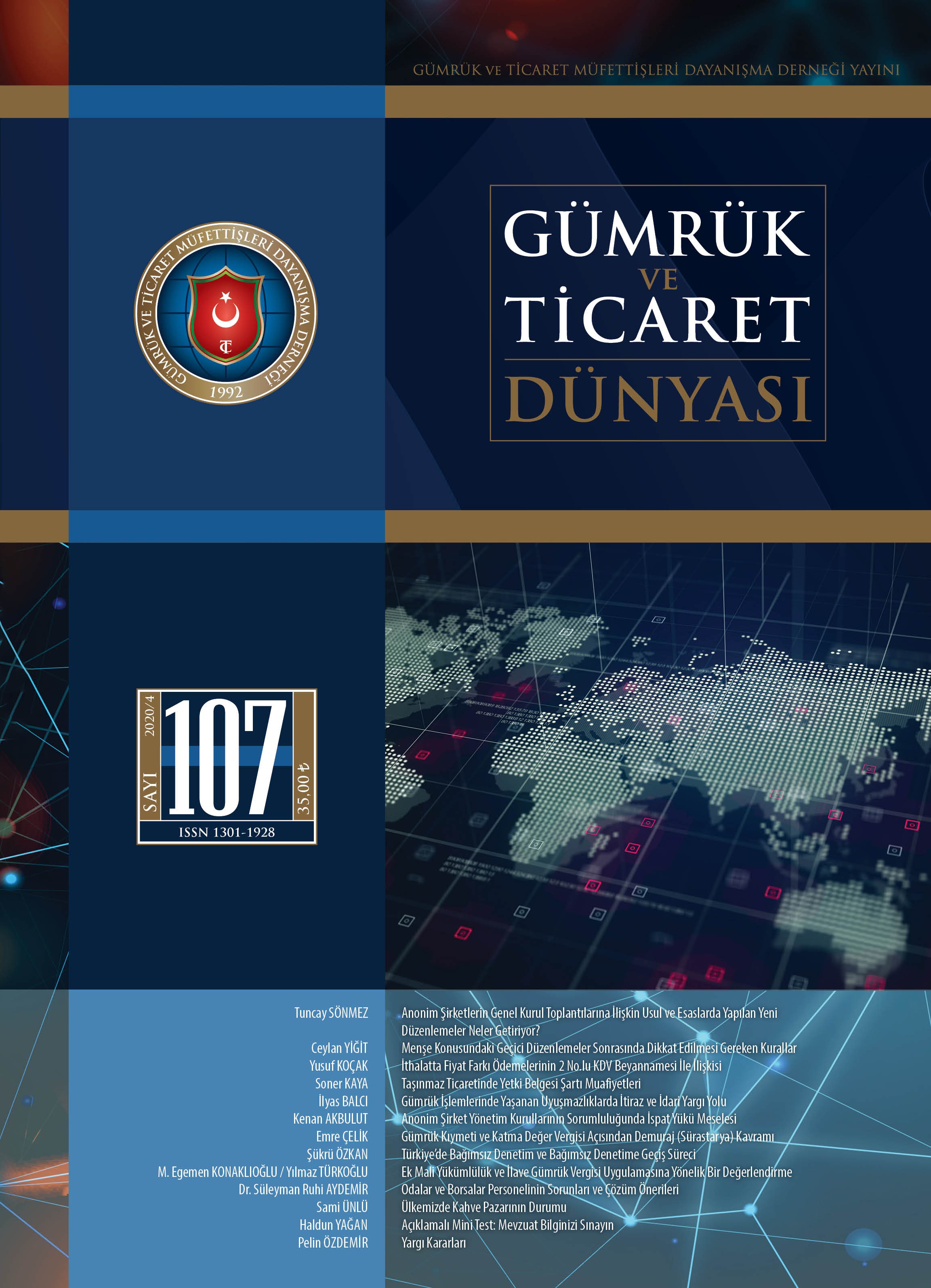 Gümrük ve Ticaret Dünyası Dergisi-Sayı:107