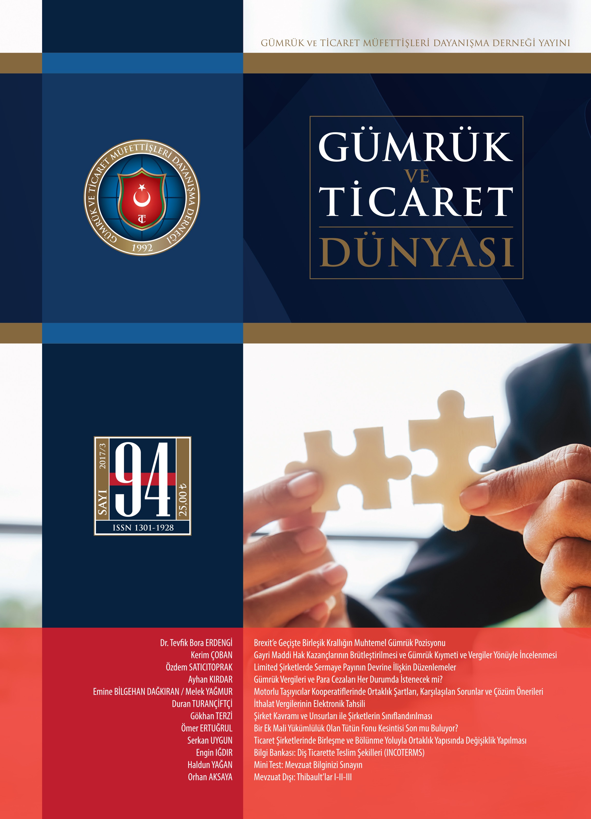 Gümrük ve Ticaret Dünyası Dergisi-Sayı:94