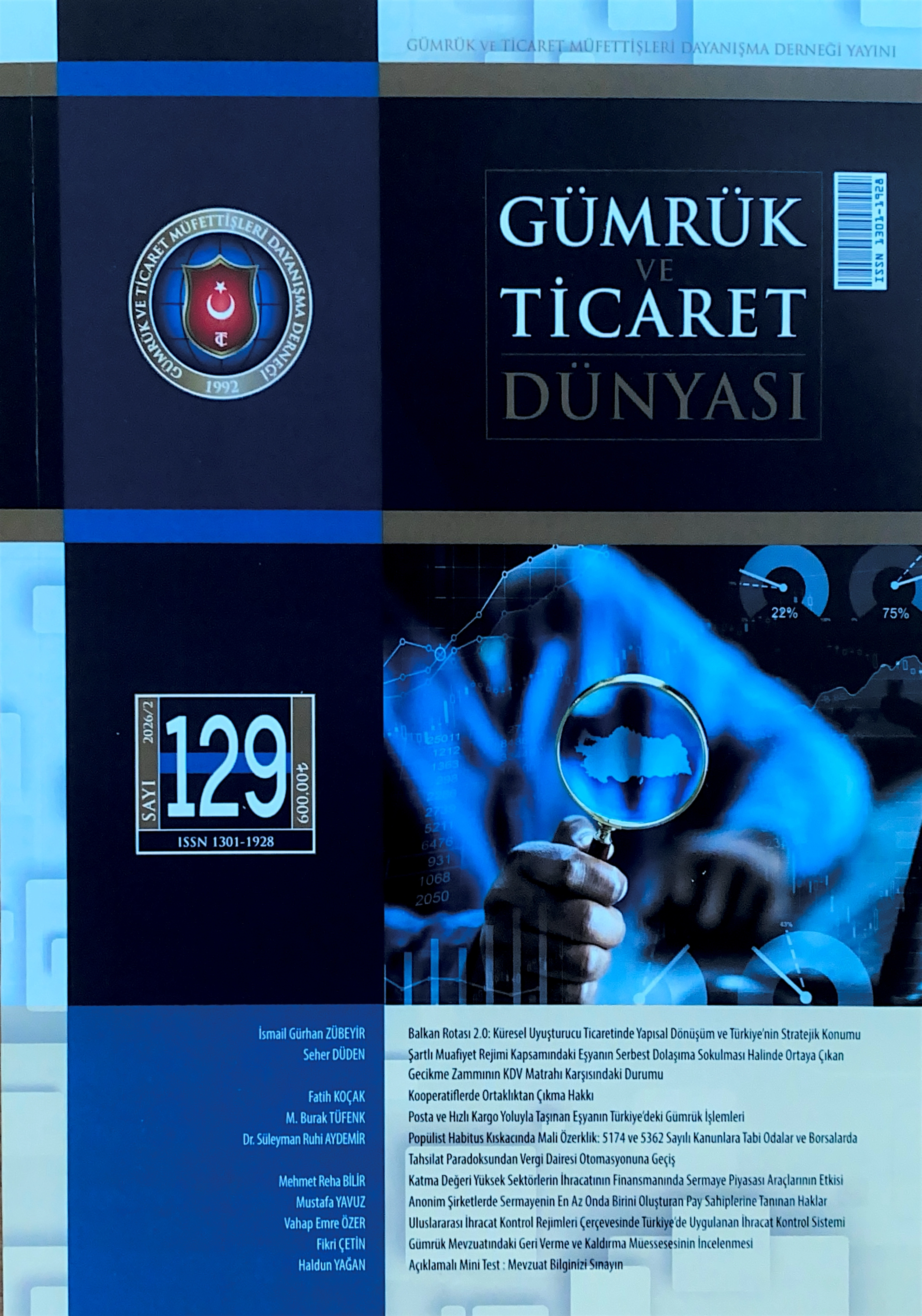 Gümrük ve Ticaret Dünyası Dergisi-Sayı: 129